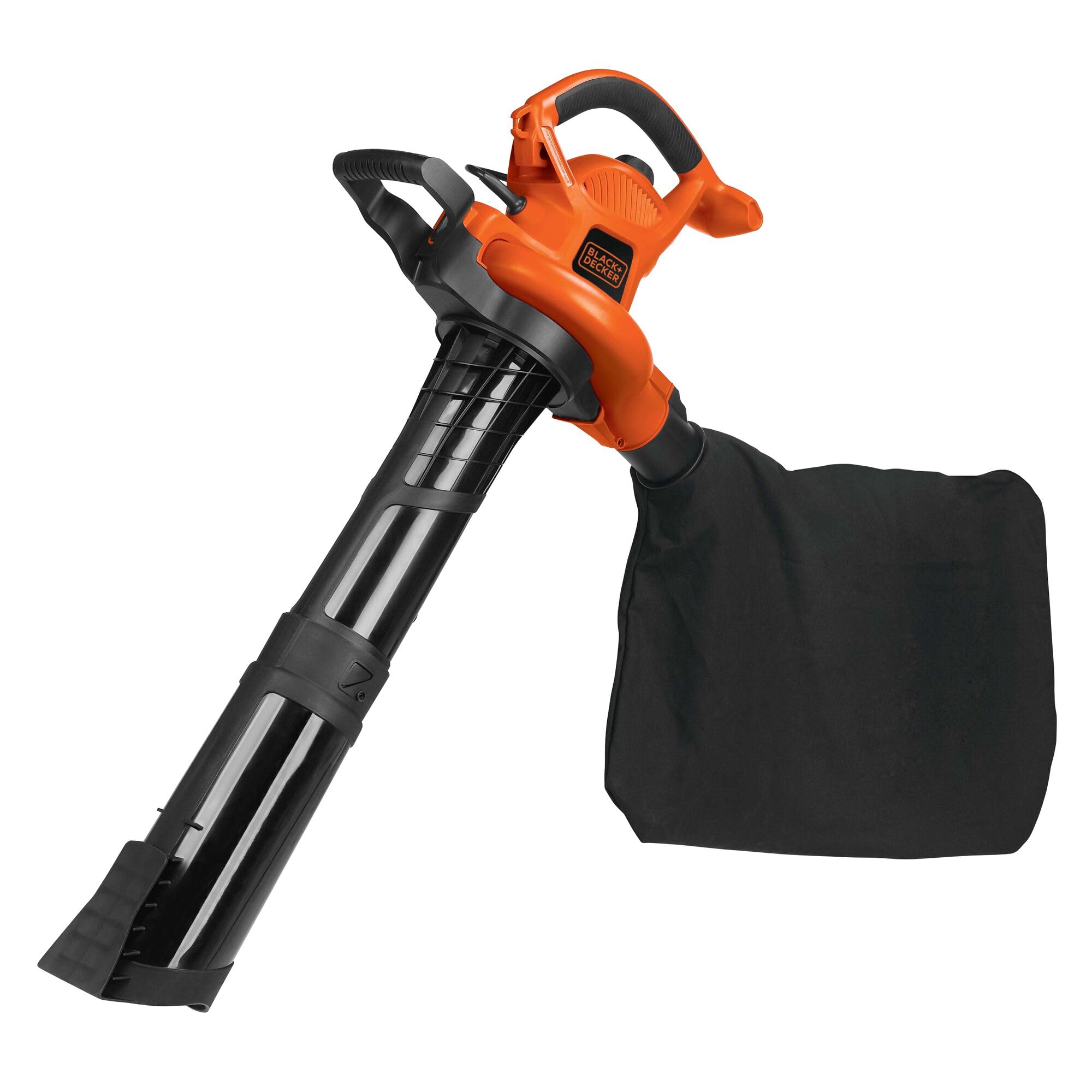 Black+Decker BV6000 front view supports efficient yard cleanup and versatile 3-in-1 use