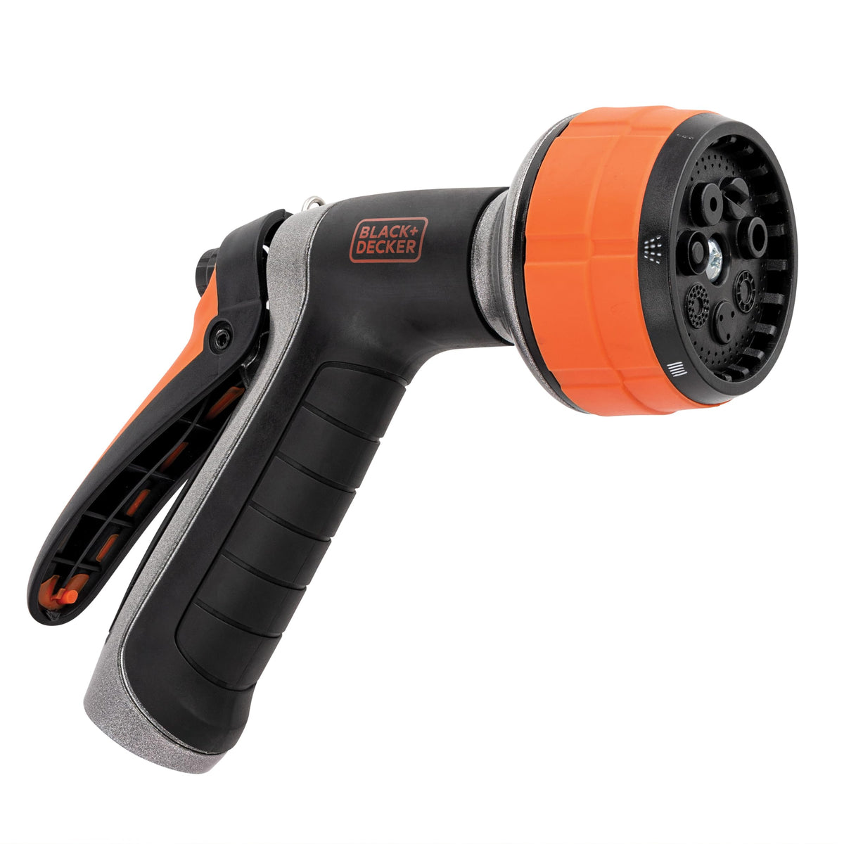 Black Decker Dial 7 Pattern nozzle in Jet mode for deep cleaning and precise watering.