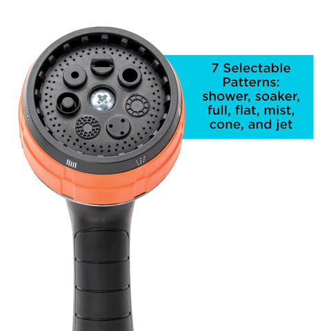Black Decker Dial 7 Pattern nozzle in Shower mode for gentle plant watering.
