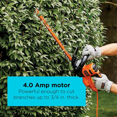 BLACK+DECKER ergonomic front wrap handle provides secure control during use.