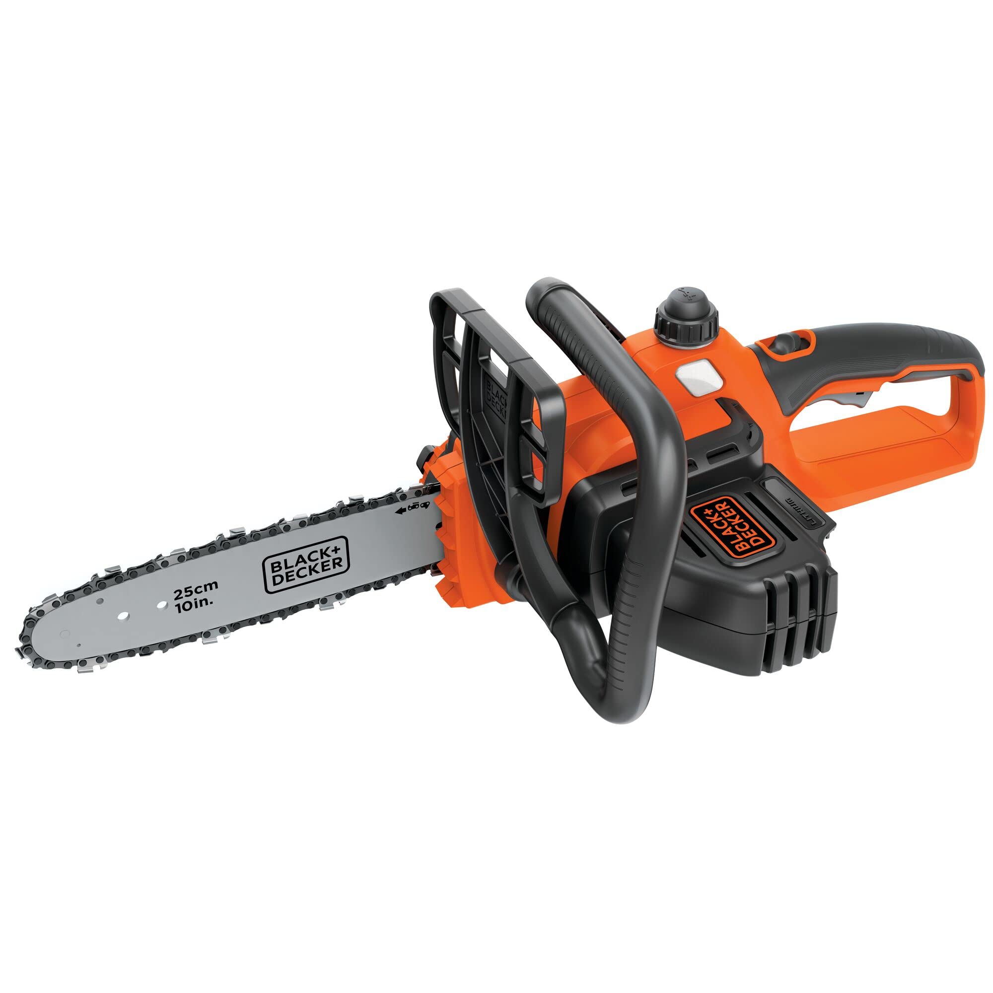BLACK+DECKER LCS1020B ideal for pruning and limb trimming tasks.