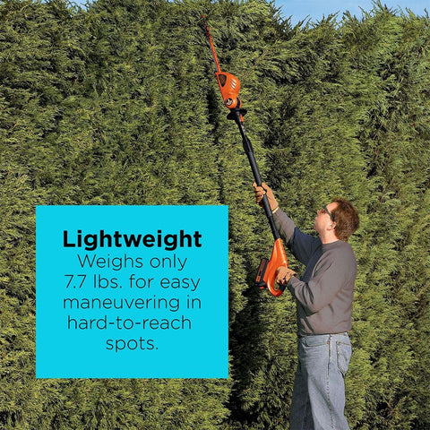 BLACK+DECKER LPHT120 rust-proof fiberglass sections provide lasting strength.