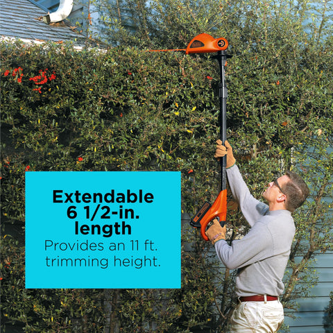 BLACK+DECKER LPHT120 soft-grip handle offers comfortable control during use.