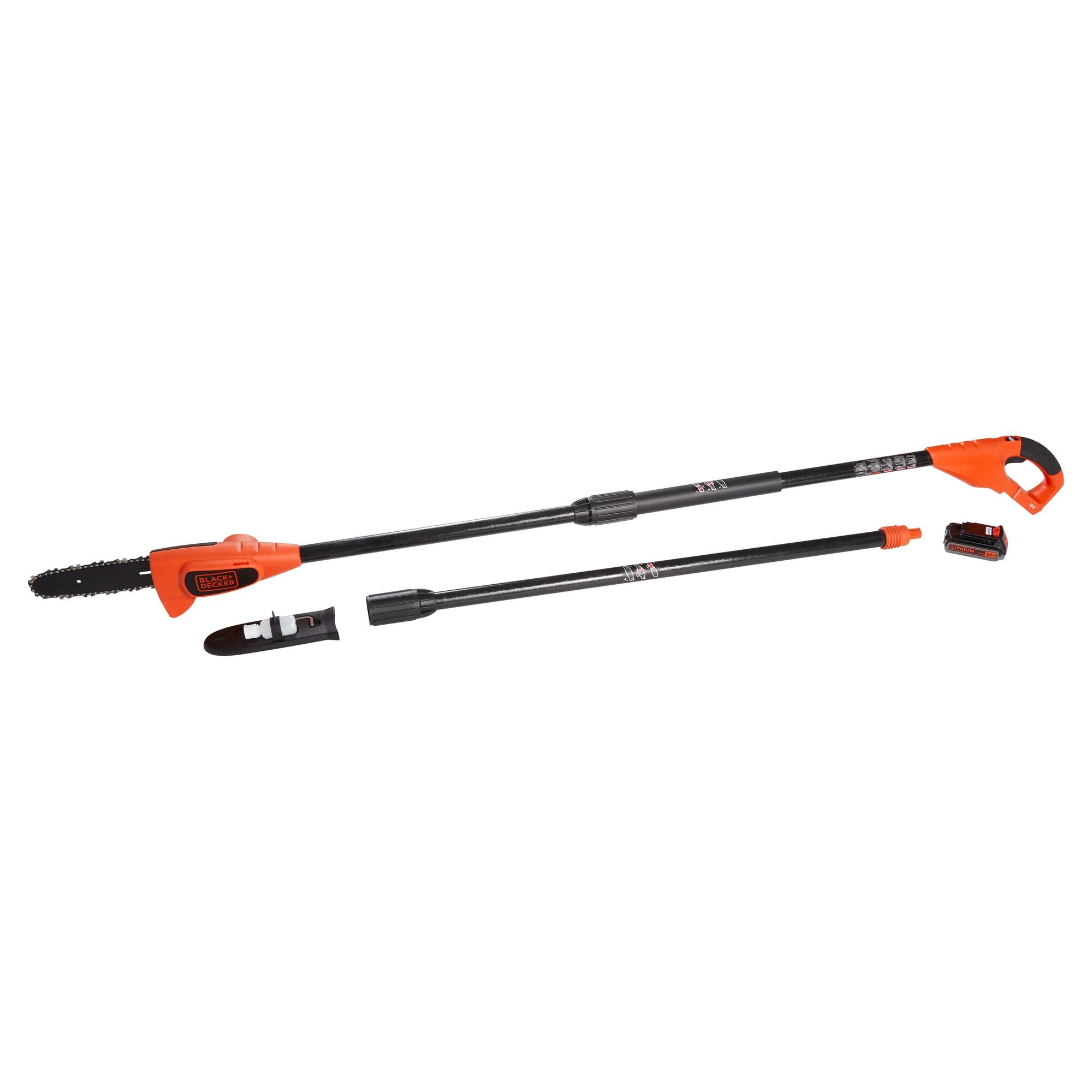 BLACK+DECKER LPP120B with 8in cutting bar trims small to medium limbs with control.