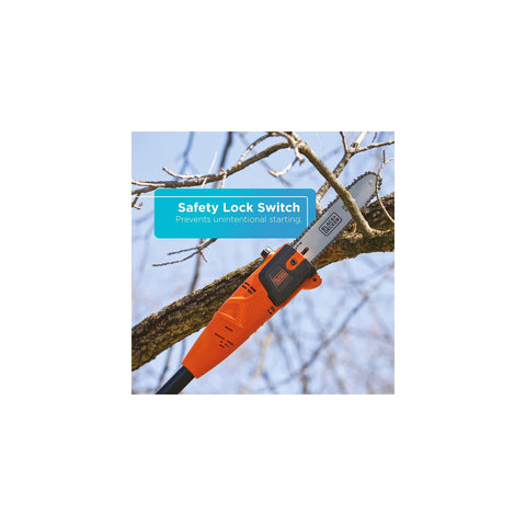 Lightweight design of BLACK+DECKER LPP120B reduces fatigue during pruning.