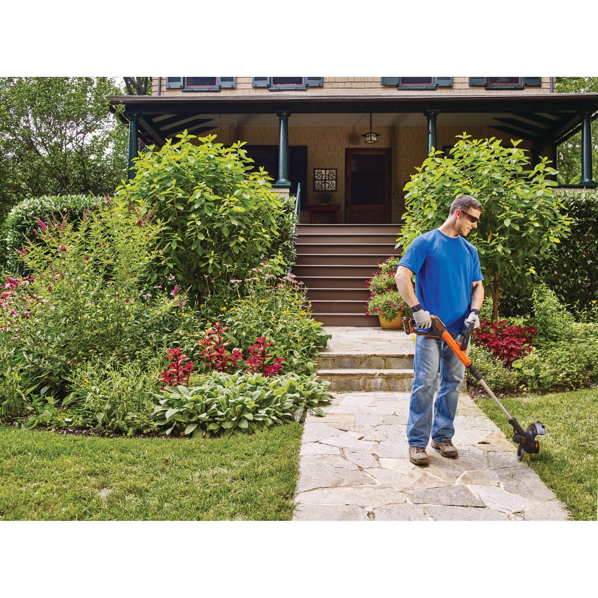 BLACK+DECKER LSTE523 is part of the 20V MAX system for versatile outdoor tasks.