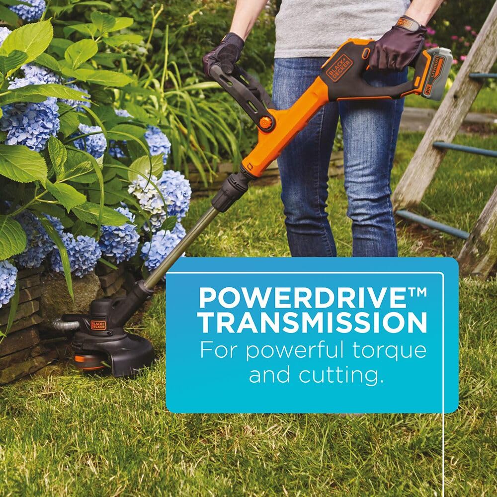 BLACK+DECKER PowerDrive Transmission increases torque for cleaner cuts.