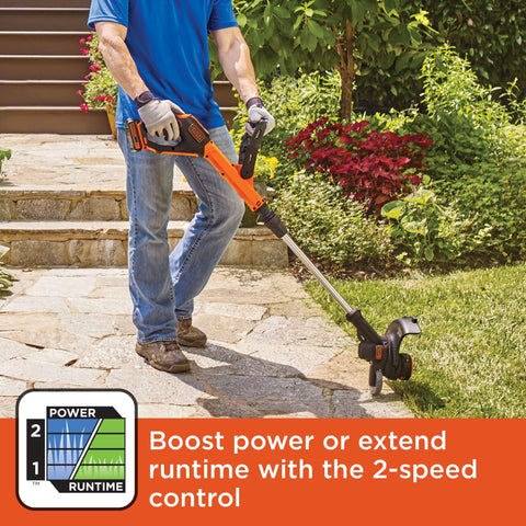 Black+Decker LSTE525 offers two-speed control to balance power and runtime.