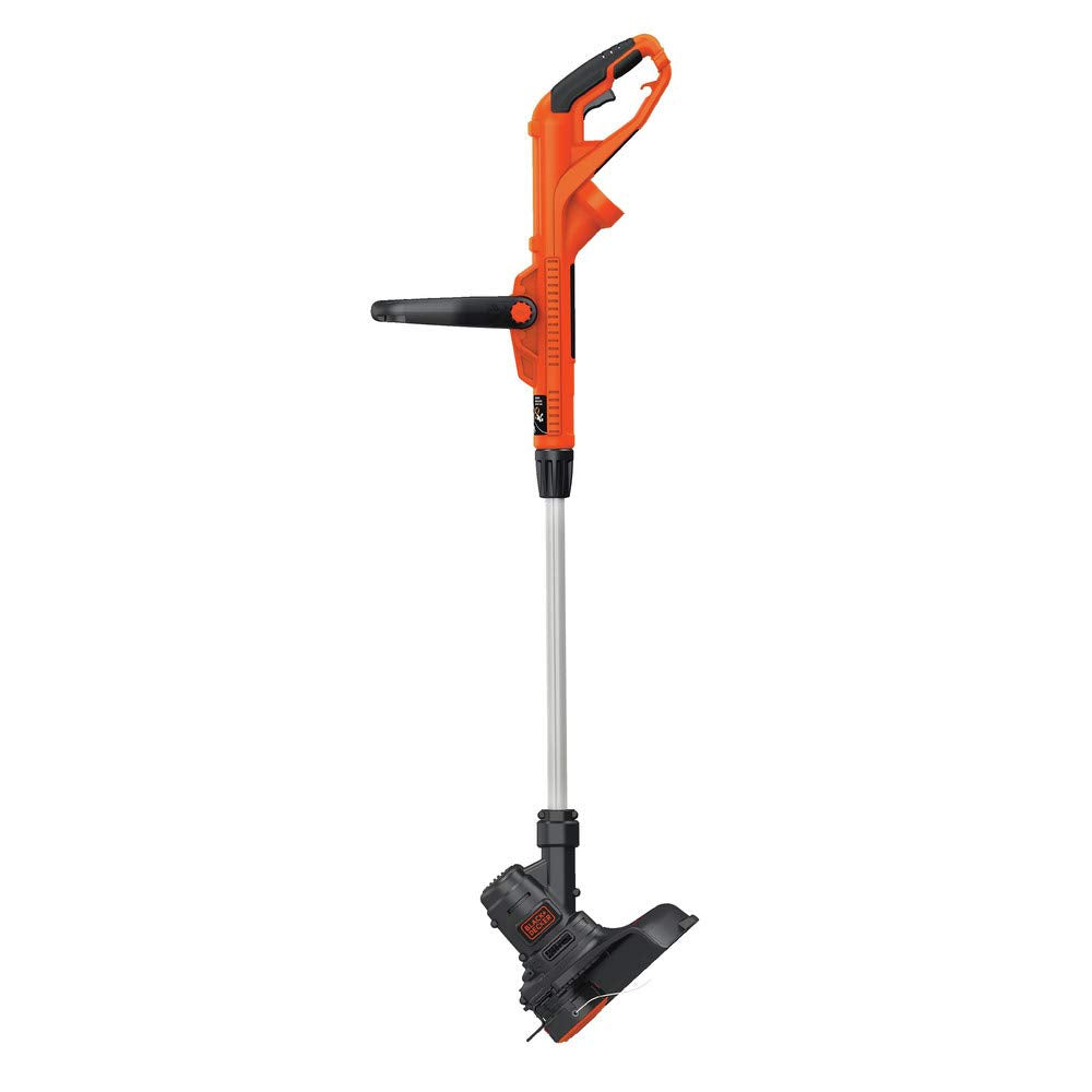 Black+Decker ST8600 edger in wheeled mode ready for straight edges along a sidewalk