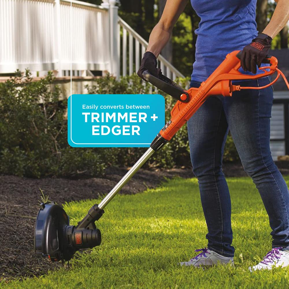13-inch trimming area on Black+Decker ST8600 covers more ground quickly