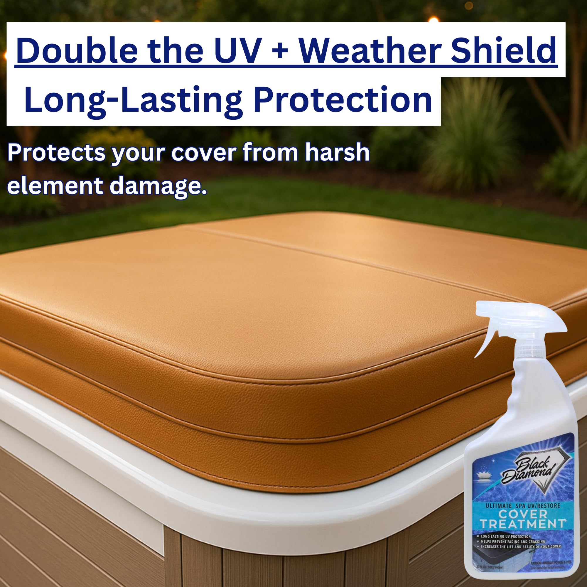 Black Diamond Stoneworks external spa panels receive all-around protection for lasting appeal.