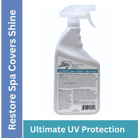 Black Diamond Stoneworks spa cover cleaner spray enables quick, even application for renewed covers.