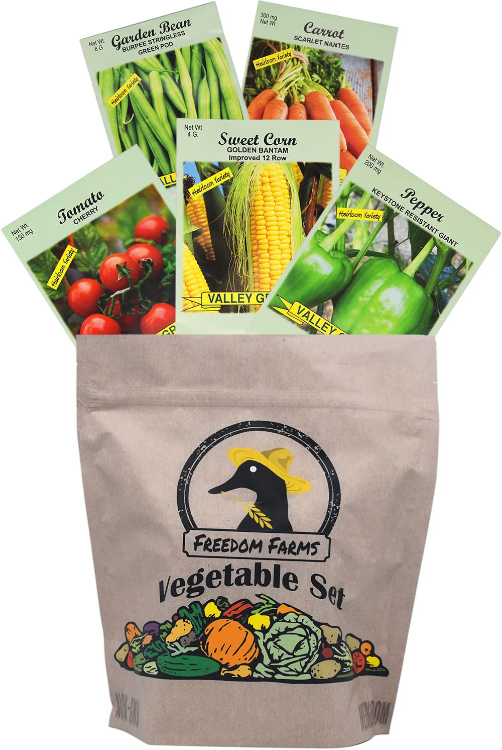 Varied vegetable seeds from Black Duck Brand for a seasonal garden