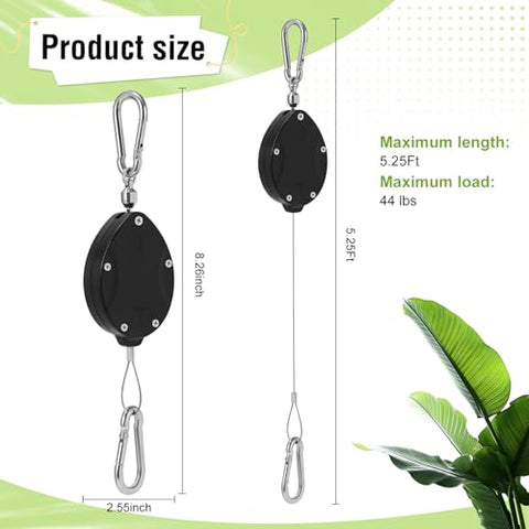 Black Elk Peak 63-inch retractable rope for flexible height adjustment
