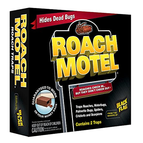 Black Flag Roach Motel hides dead bugs for a cleaner space.