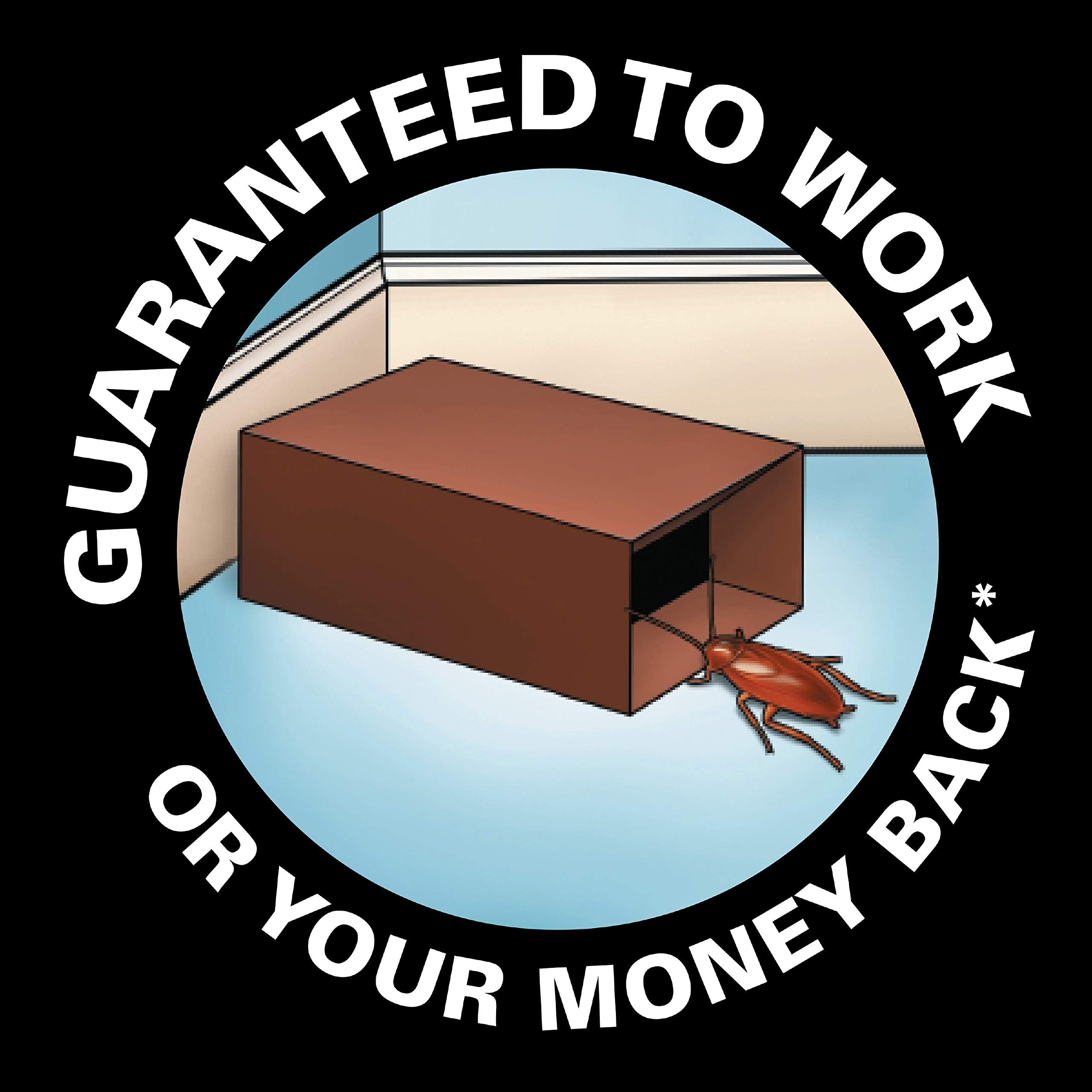 Black Flag Roach Motel Traps disposal-end-cap highlights easy cleanup after trap fills