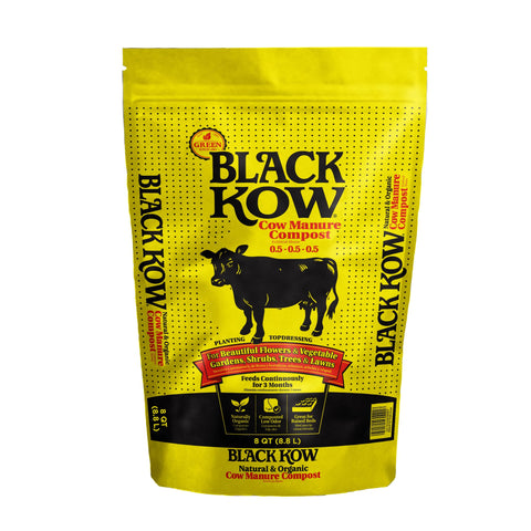 Black Kow 8qt composted cow manure bag for soil enrichment