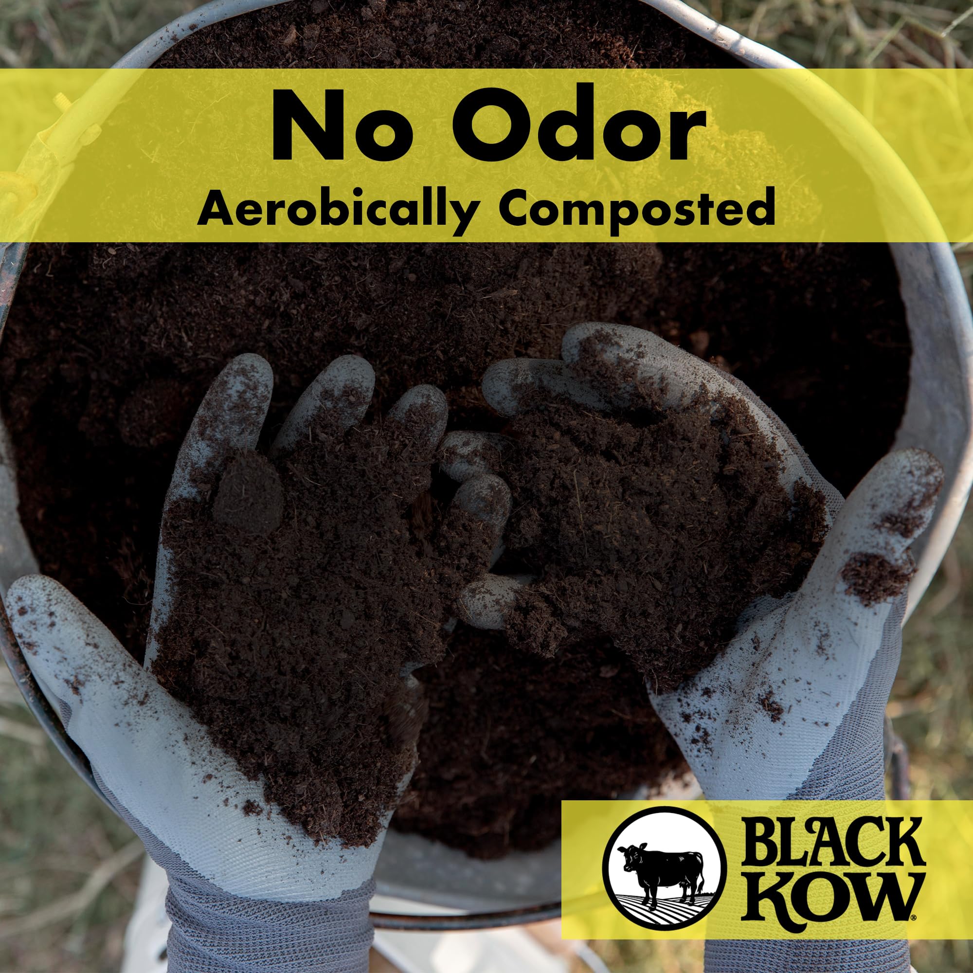 Clay soil aeration improved by Black Kow