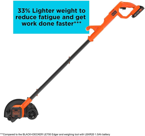 Four height settings on BLACK+DECKER 20V MAX Edger for tailored edging depth