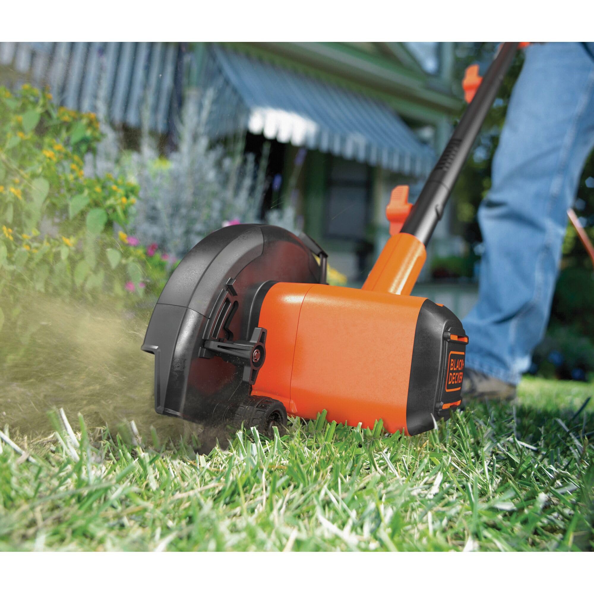 Cut capacity of 1.75 inches demonstrated by BLACK+DECKER 20V MAX Edger