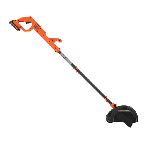 Edging in the yard with BLACK+DECKER 20V MAX Edger for a clean line