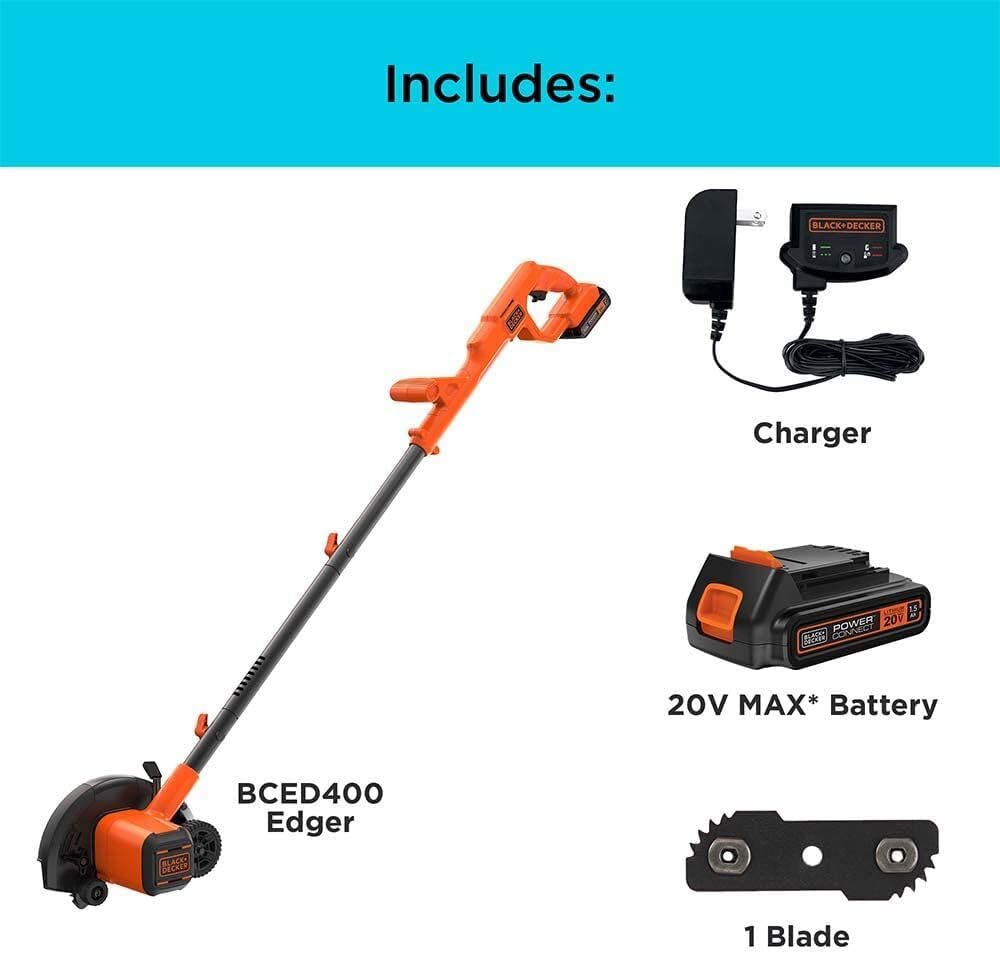 BLACK+DECKER 20V MAX Edger with battery included for immediate use