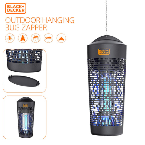 Black+Decker UV light lure for quick attraction of flying pests.