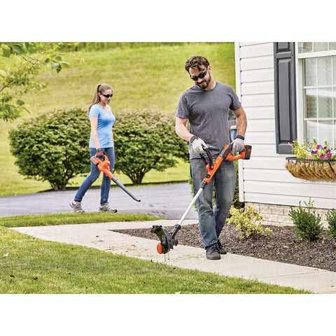 BLACK+DECKER LCC340C low-noise design reduces yard work disruption.