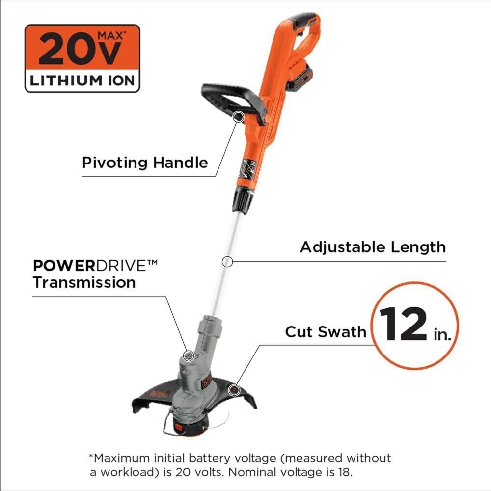 BLACK+DECKER LST300 lightweight design for easy handheld use.
