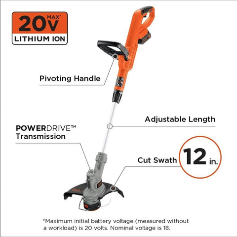 BLACK+DECKER LST300 lightweight design for easy handheld use.