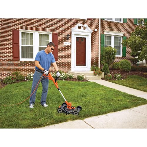BLACK+DECKER MTE912 ideal for small yards and tight borders.