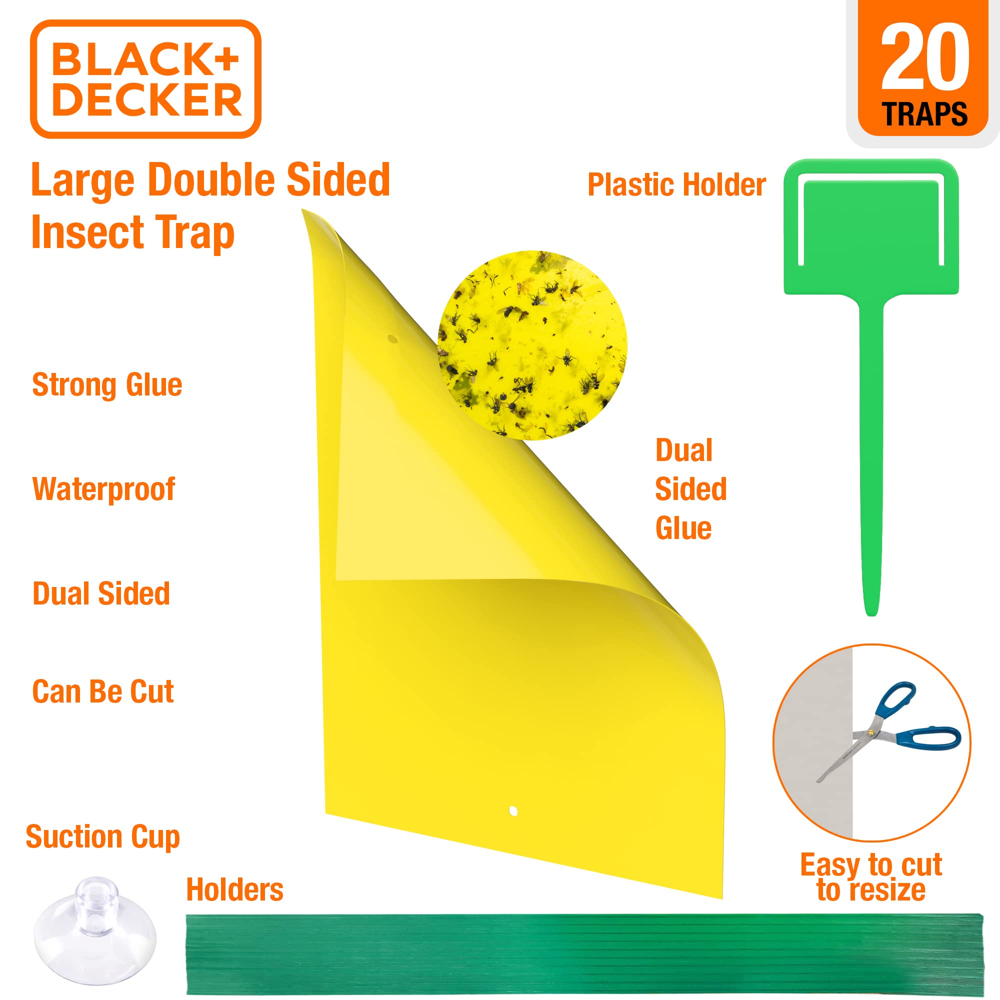 BLACK+DECKER sticky traps showcasing advanced adhesive for secure capture