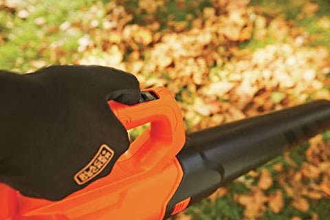 BLACK+DECKER 20V MAX rechargeable lithium ion battery stores charge for reuse.