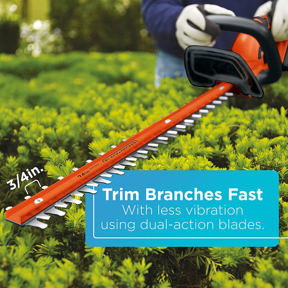 BLACK+DECKER 40V power delivers up to 3/4-inch cut capacity.