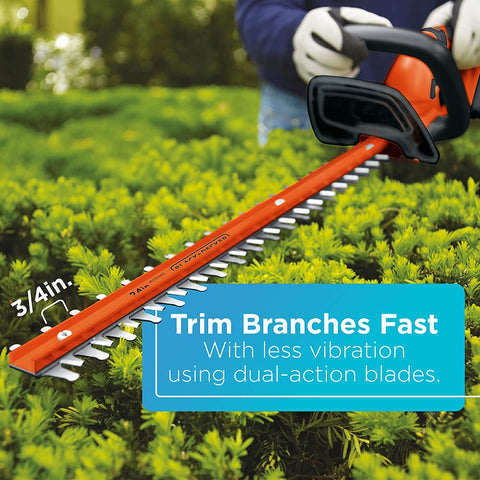 BLACK+DECKER 40V power delivers up to 3/4-inch cut capacity.