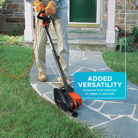 LE760FF depth adjustment provides three positions for customizable trench depth.
