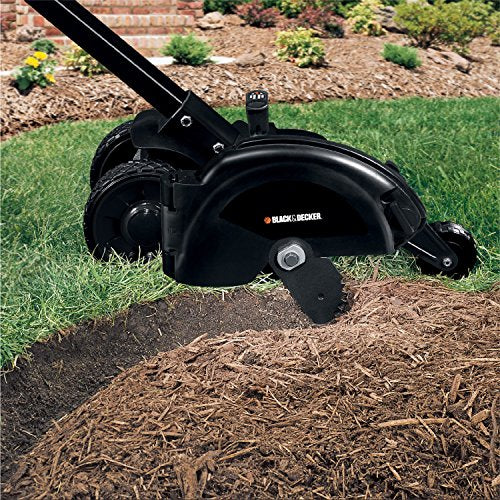 Edge along driveways and patios with the LE760FF edge capability.