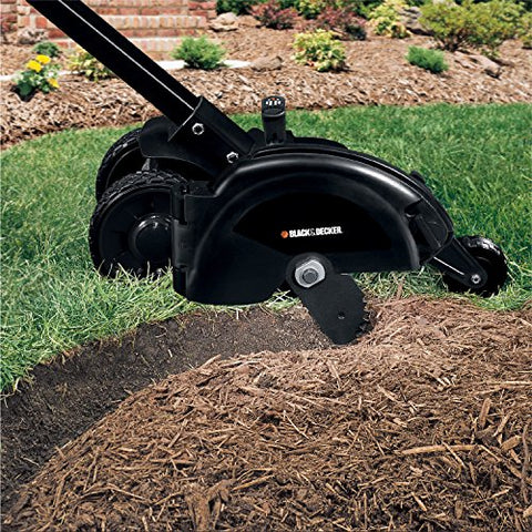 Edge along driveways and patios with the LE760FF edge capability.