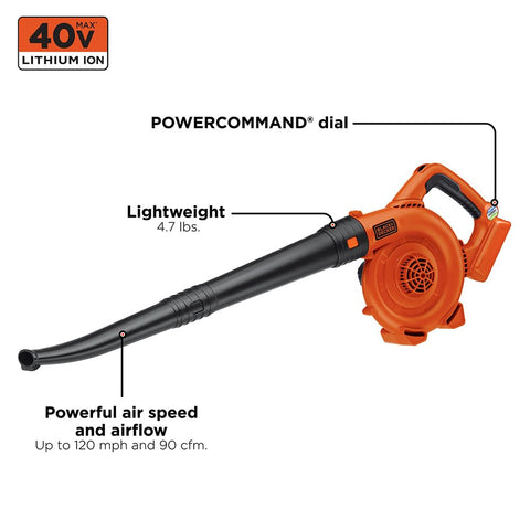BLACK+DECKER ultra-light 4.7 lb design reduces fatigue