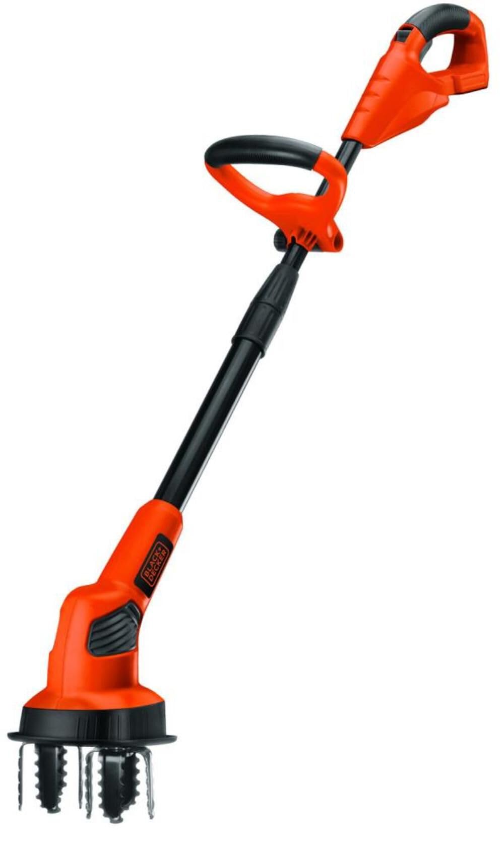 BLACK+DECKER LGC120B tiler with compact design for easy garden bed prep.