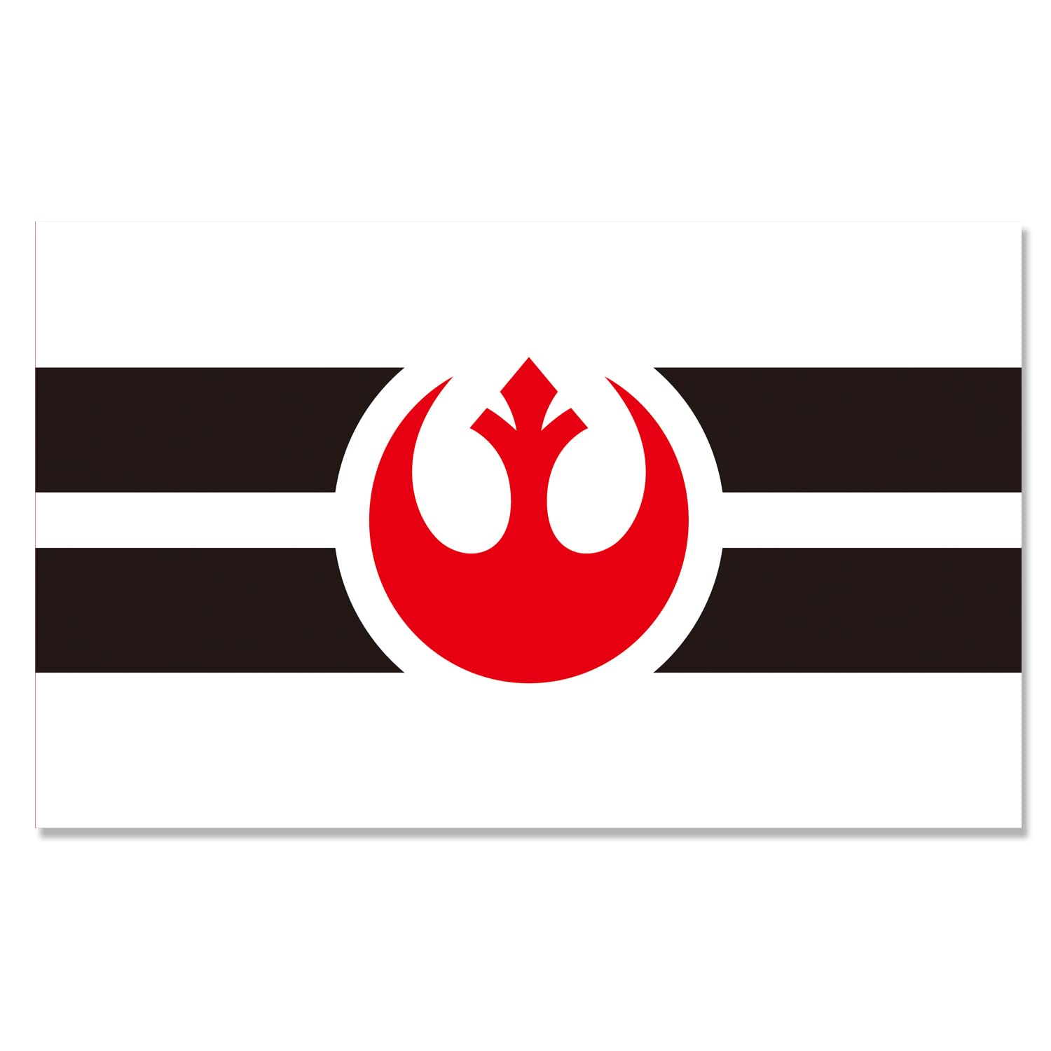 BlackEmperor Rebel Alliance flag banner full view with vivid color for displays.