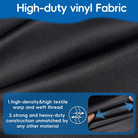 Reinforced stitching helps keep the cover dry during rain and wind.