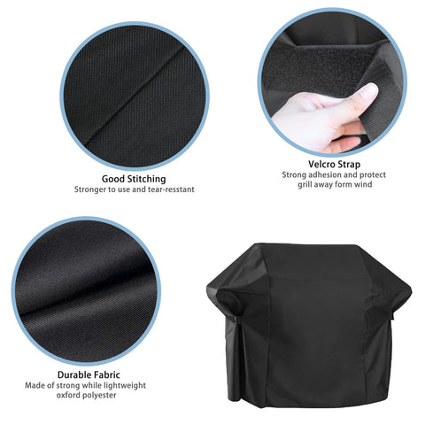 Waterproof Blackhoso cover shielding grill against rain and debris