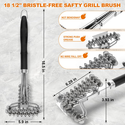 BLACKSMITH FAMILY brush head close-up with conical cleaning design