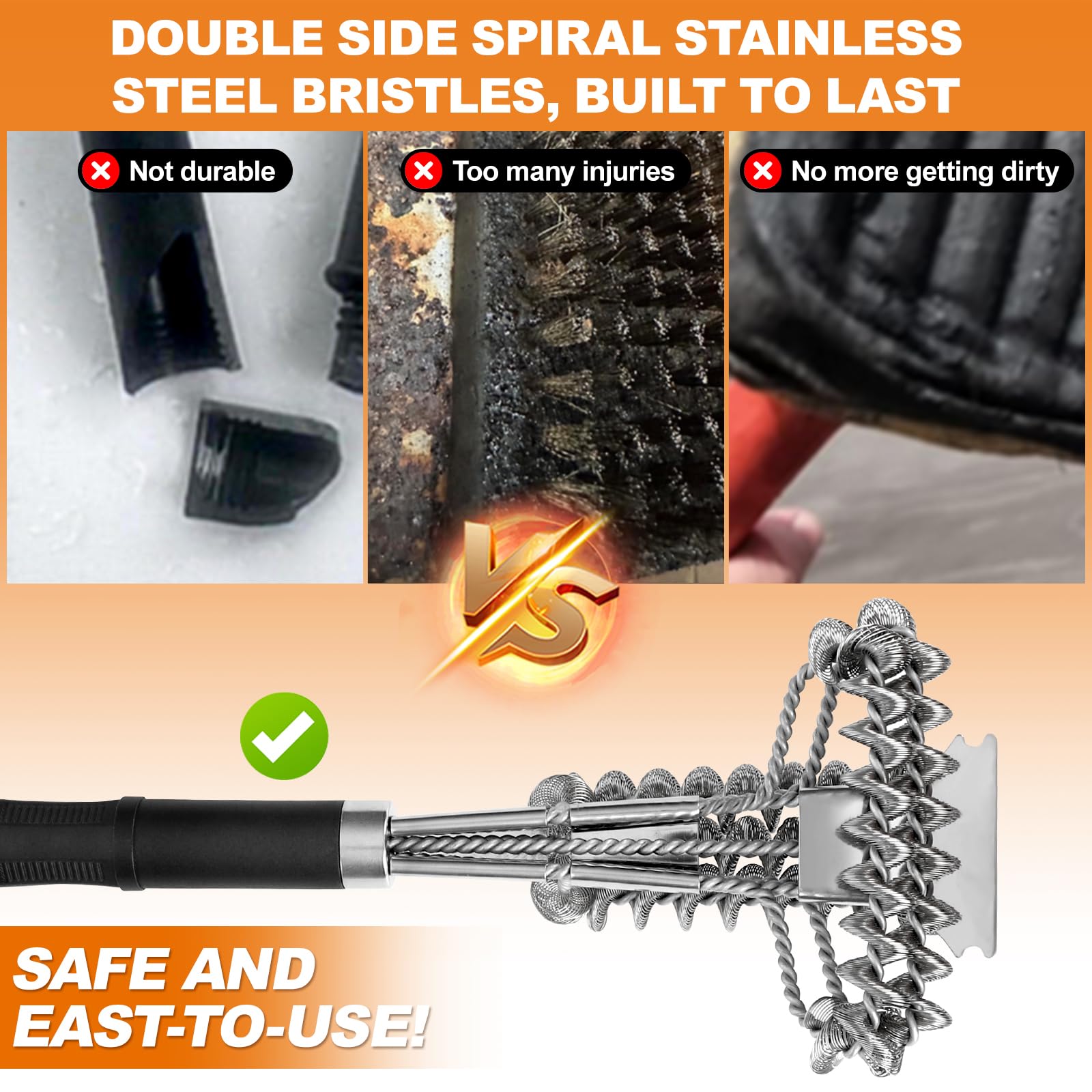 BLACKSMITH FAMILY dual-sided cleaning action demonstrated on brush