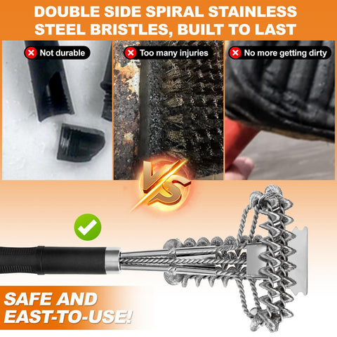 BLACKSMITH FAMILY dual-sided cleaning action demonstrated on brush