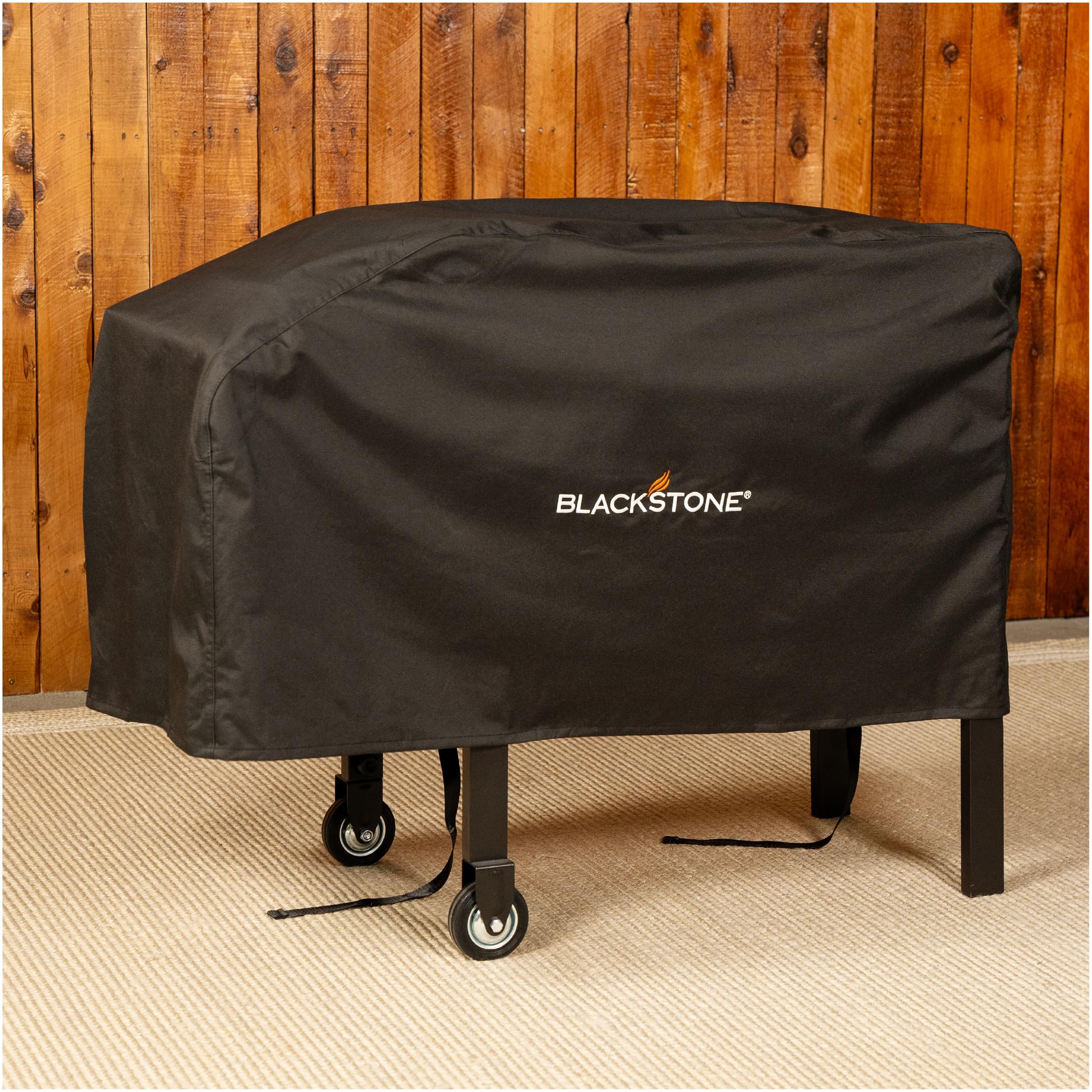 Blackstone 1529 cover side view shows shelf protection and fit.
