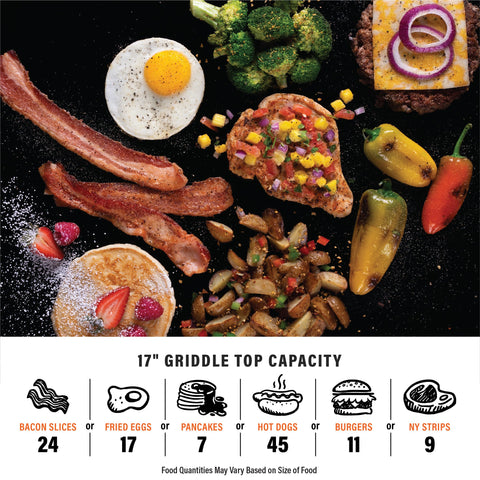 Blackstone 267 sq in cooking space feeds 2-4 on adventures