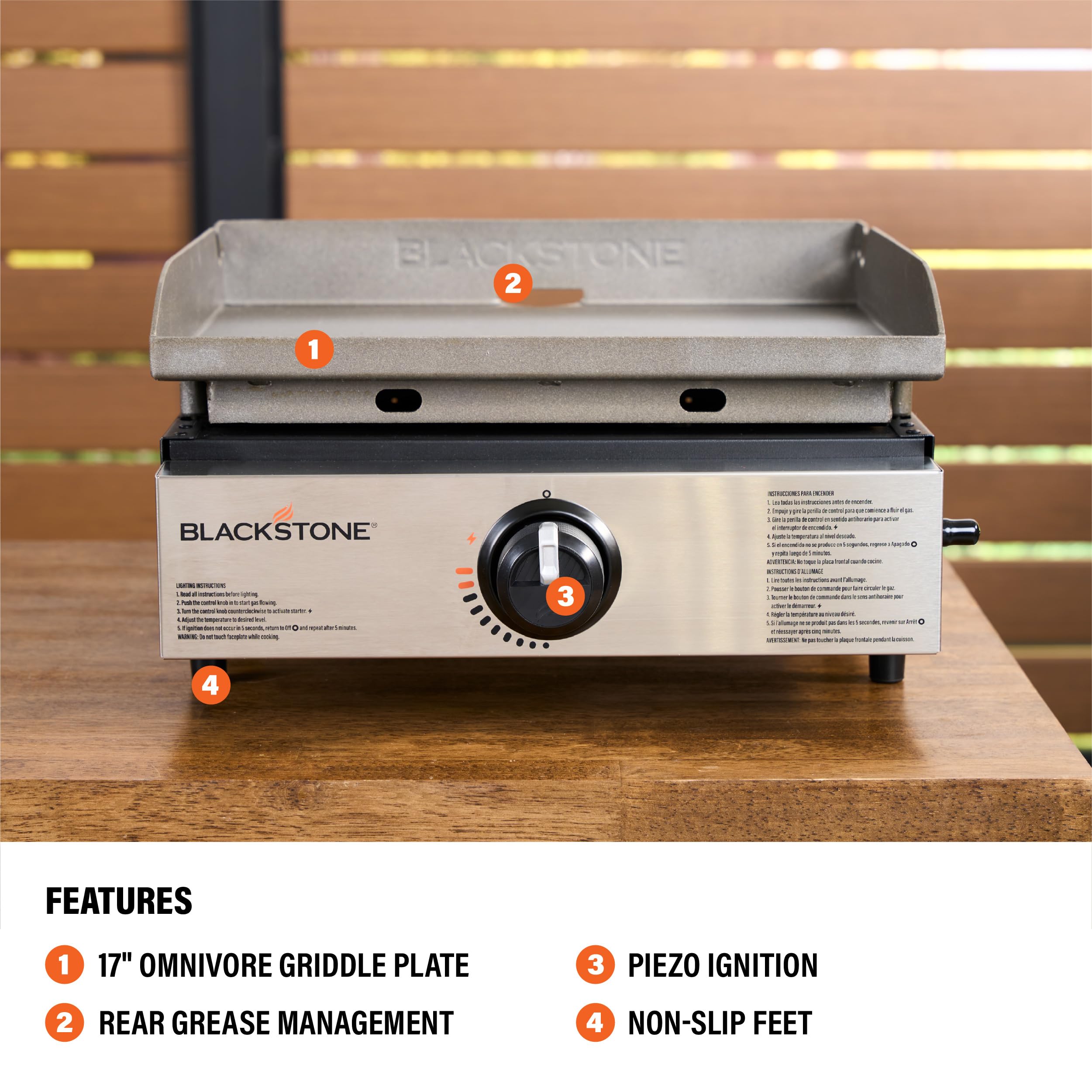 Blackstone rear grease management system simplifies cleanup outdoors