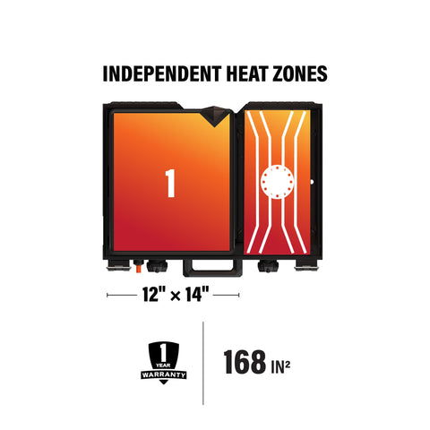 Blackstone 2364 side burner heating an 8-inch pot for sauces